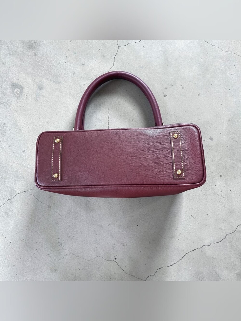 Dooney & Bourke Wine Leather Shoulder Bag - Picture 4 of 4